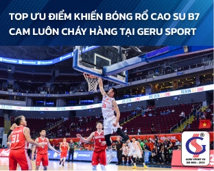 Top ưu điểm khiến bóng rổ cao su B7 cam luôn cháy hàng tại Geru Sport