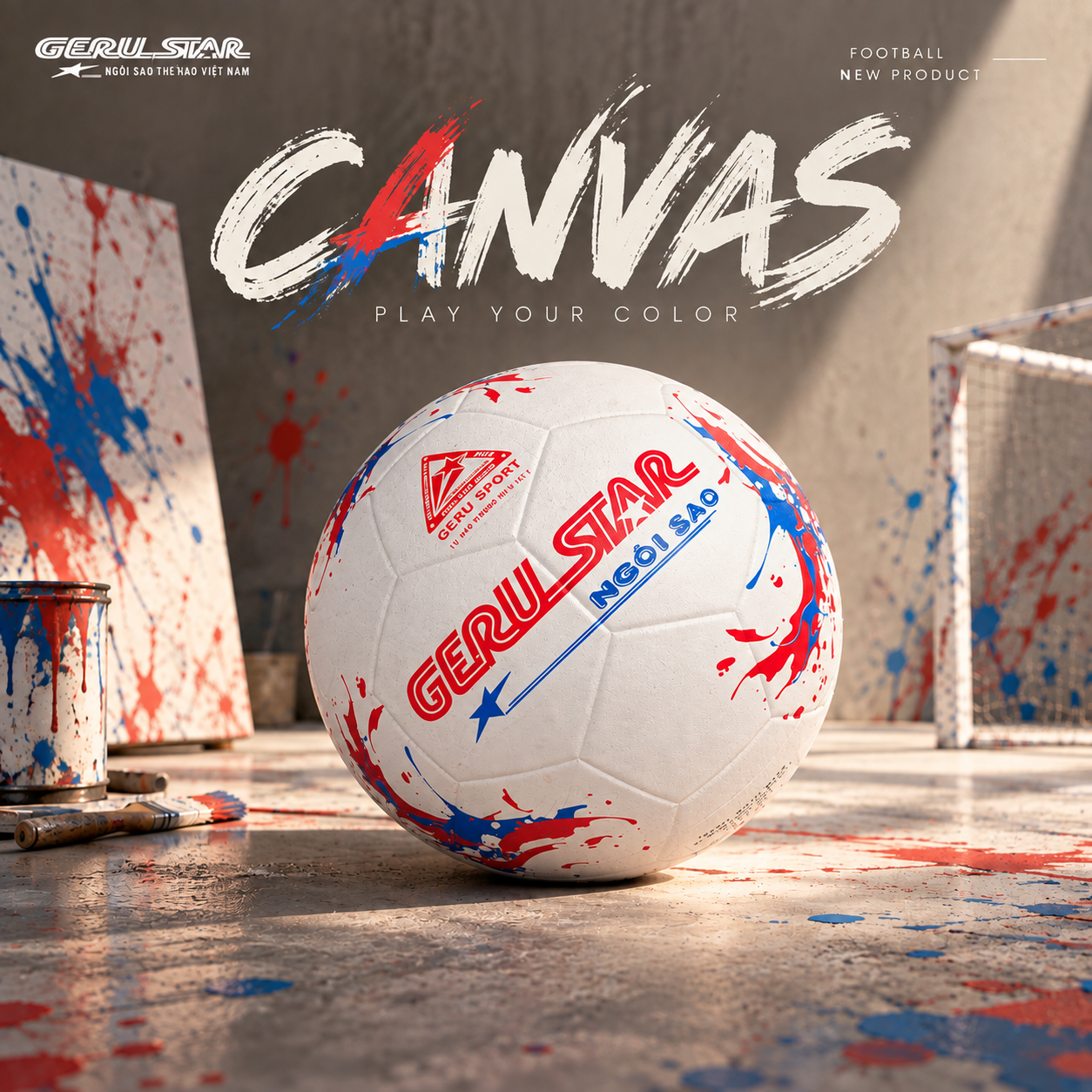 Bóng Đá Canvas Geru Star – Khi Cầu Thủ Trở Thành Họa Sĩ