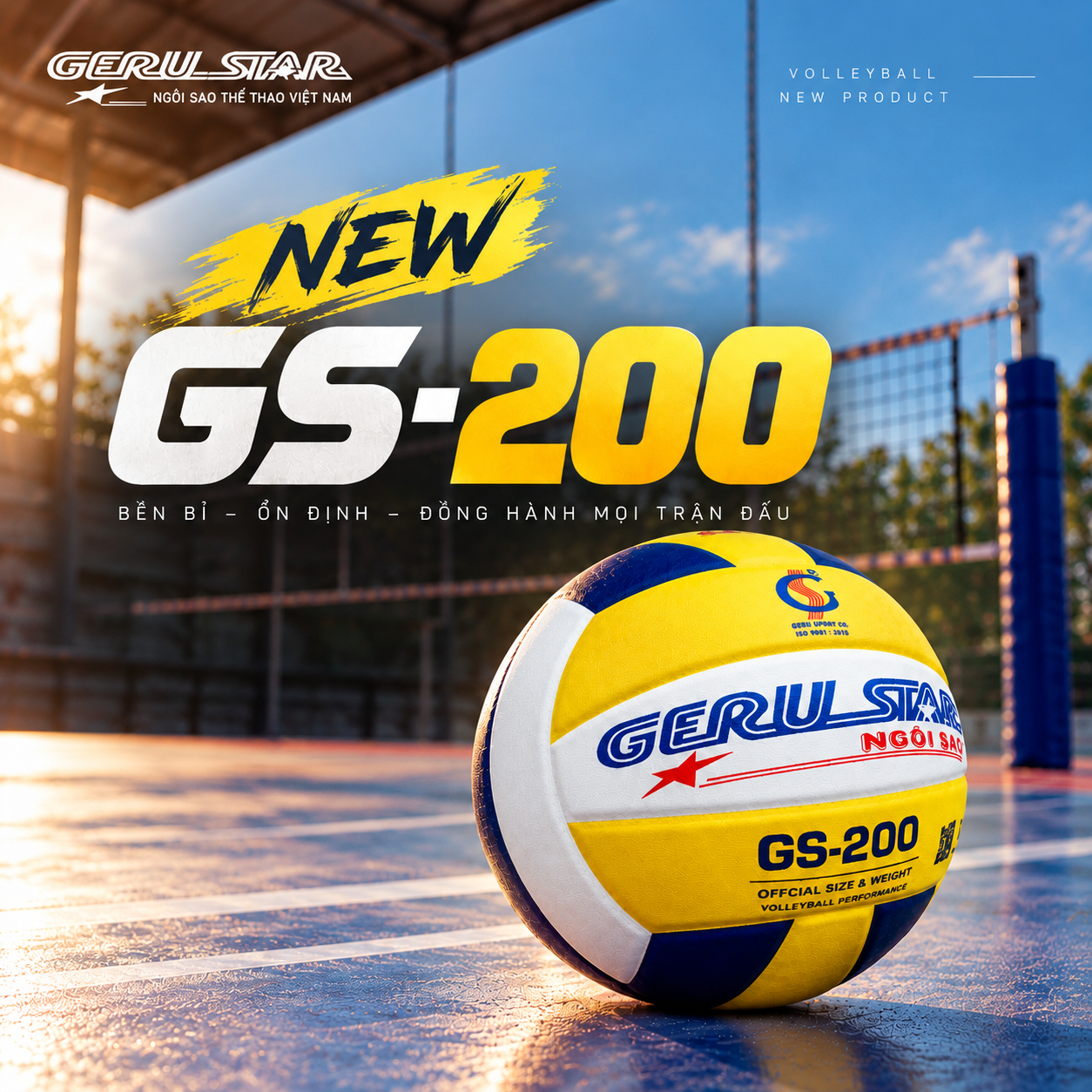 Bóng chuyền GS-200 Geru Sport – Mẫu bóng mới đa năng