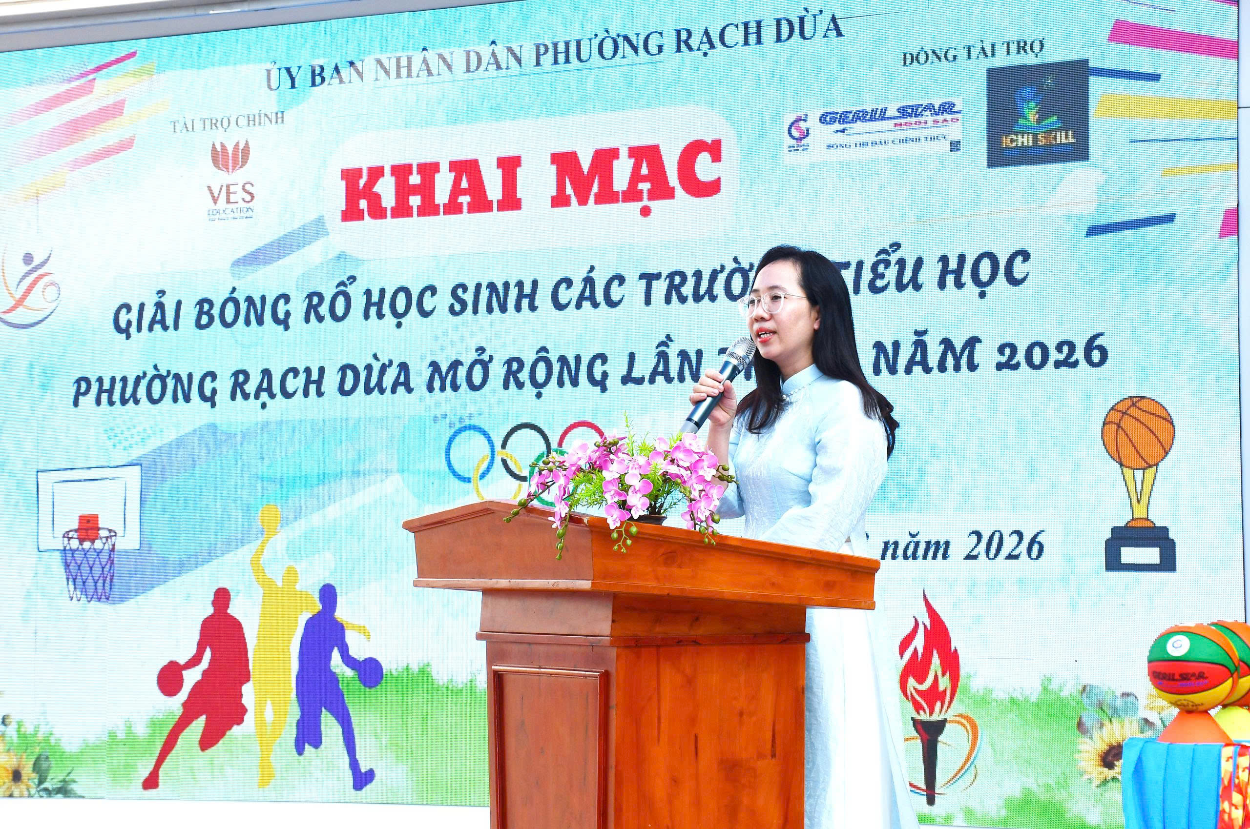 GERU SPORT ĐỒNG HÀNH CÙNG GIẢI BÓNG RỔ HỌC SINH PHƯỜNG RẠCH DỪA 2026